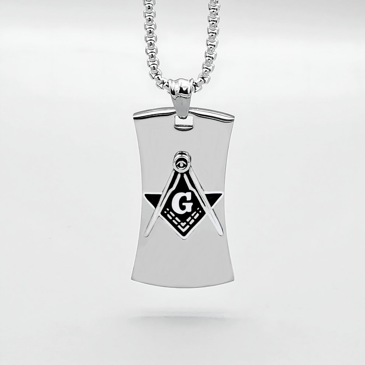Masonic Dog Tag Necklace