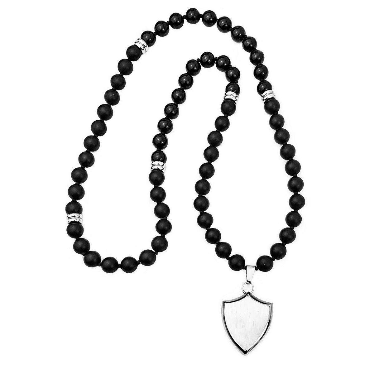 Onyx Shield Necklace