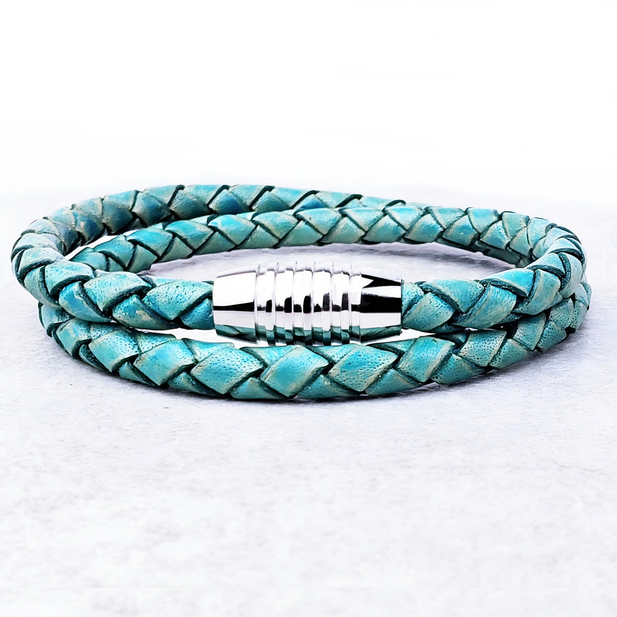 Turquoise Leather Bracelet