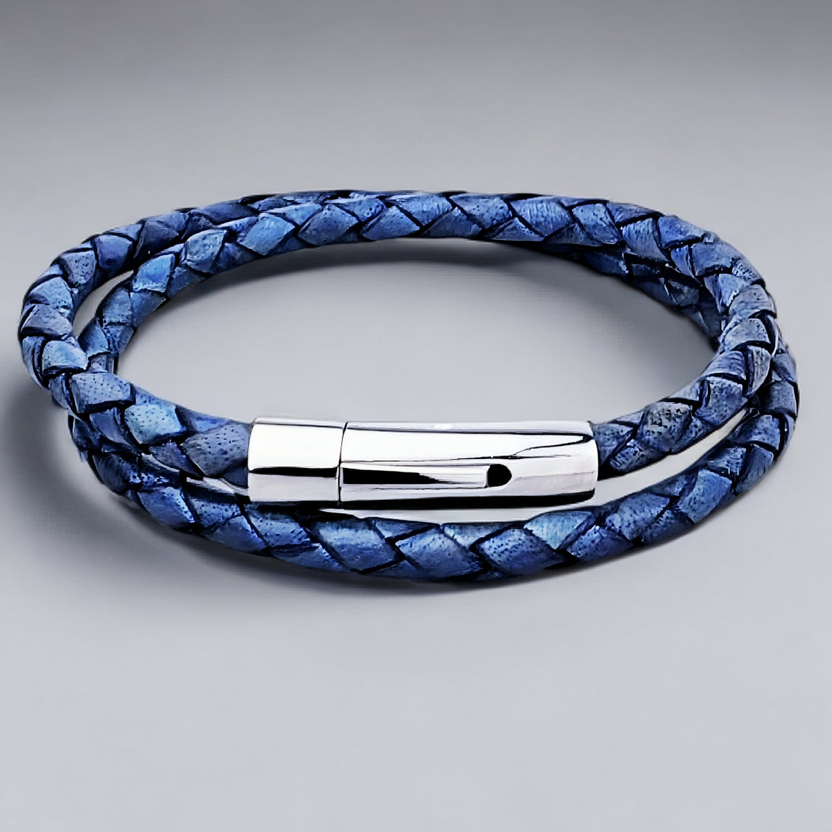 Distressed Denim Bolo Bracelet