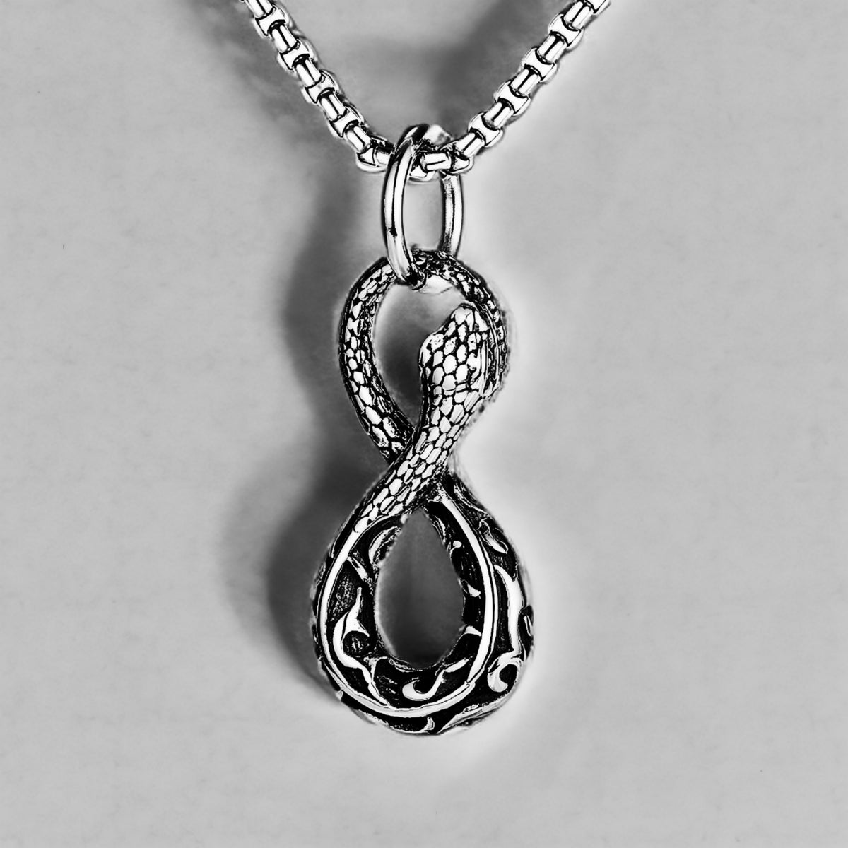 Ouroboros Infinity Amulet Necklace
