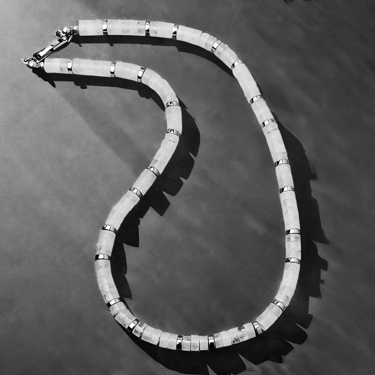 Quartz Gemstone Heishi Necklace