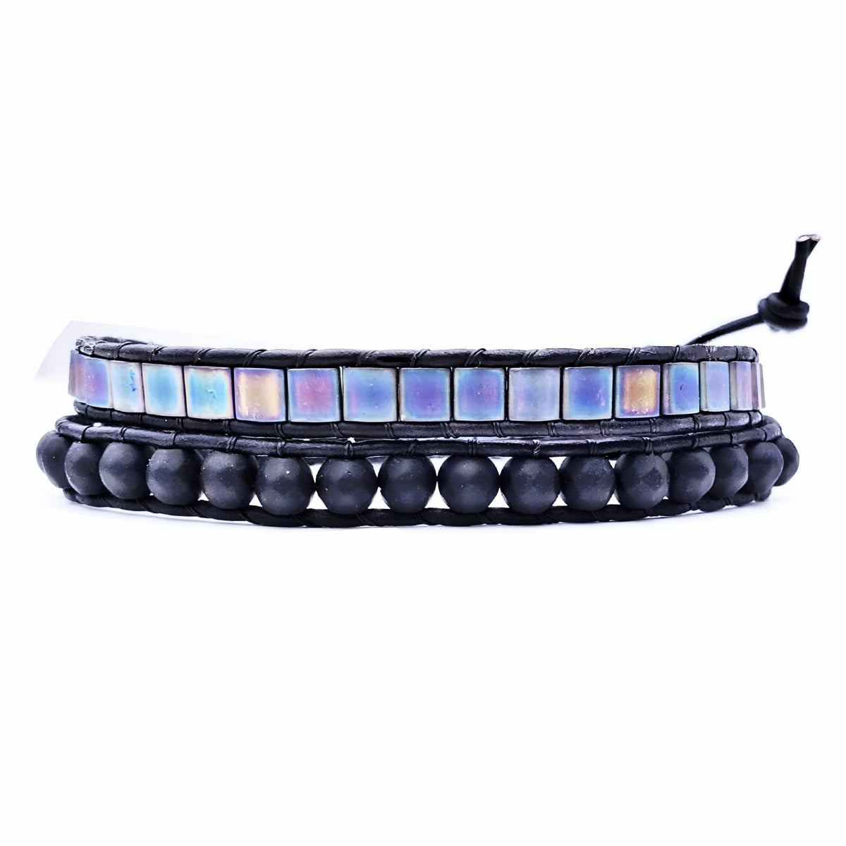 Stone Tile Wrap Bracelet