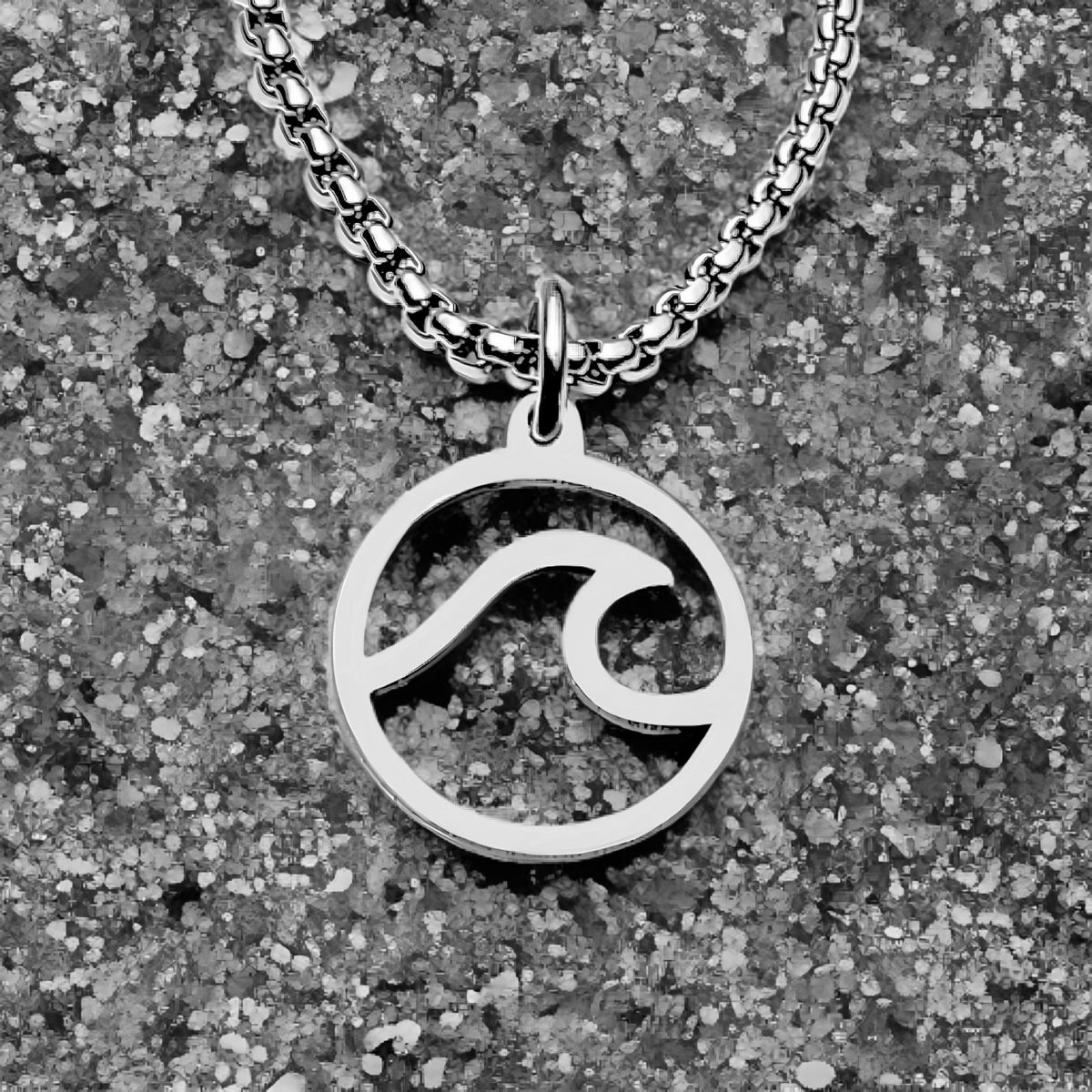 Mini Wave Coin Necklace