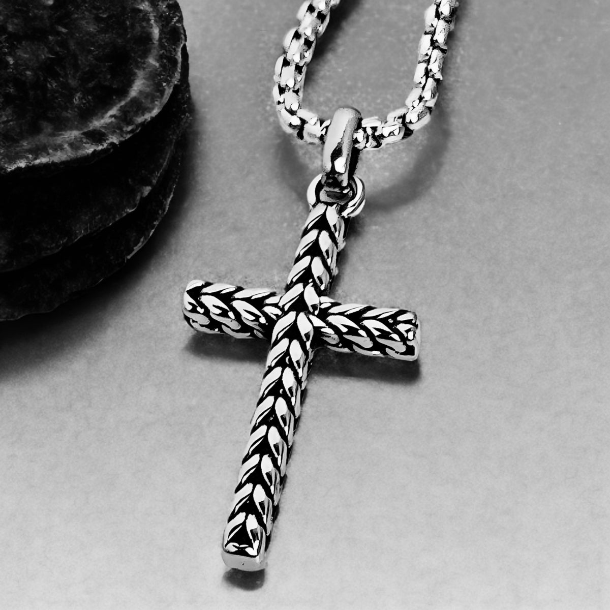 Silver Chevron Cross