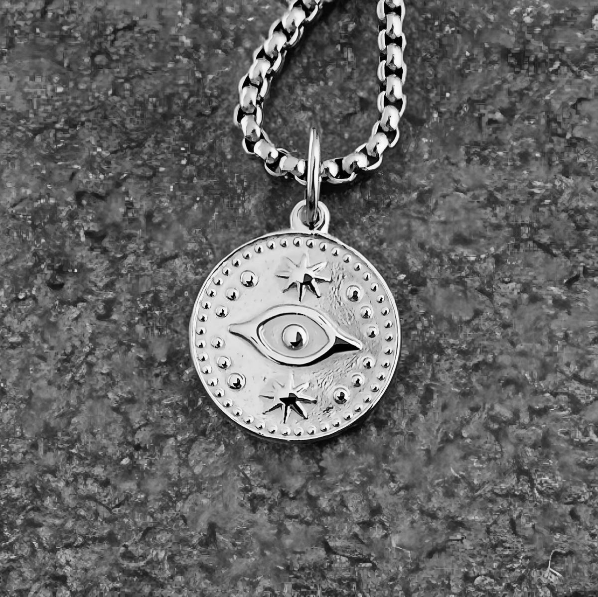 Evil Eye Coin Necklace