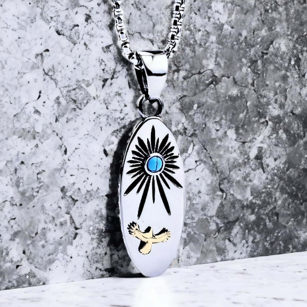 Eagle Surfboard Necklace