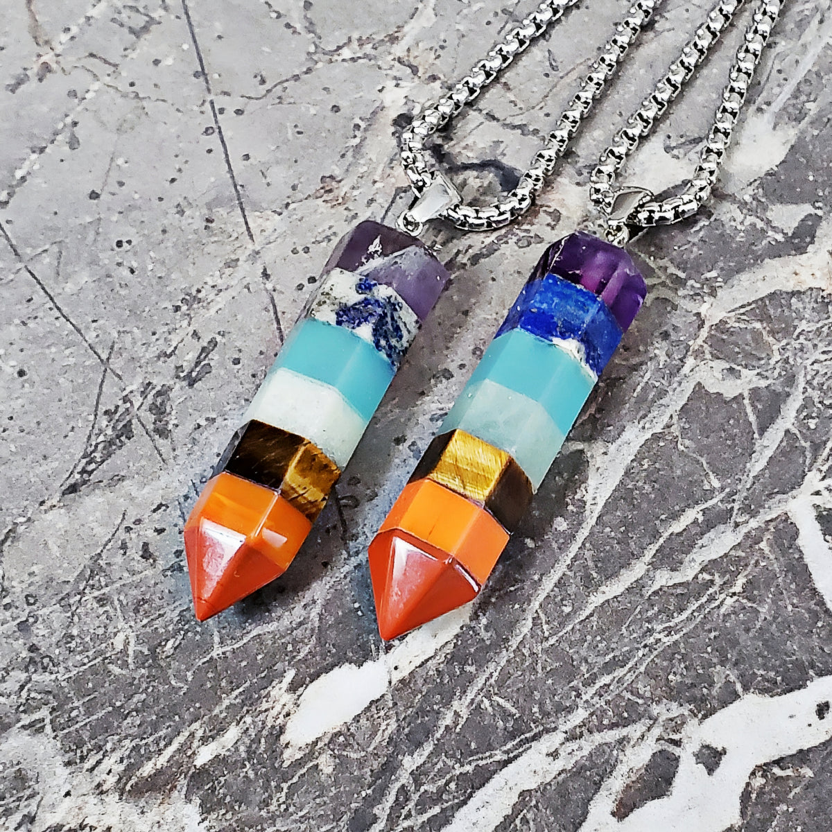 Chakra Stone Amulet Necklace