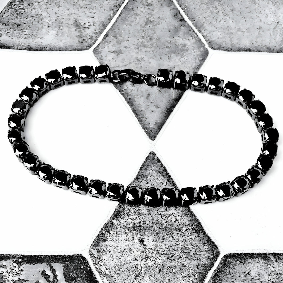 Black Onyx Tennis Bracelet