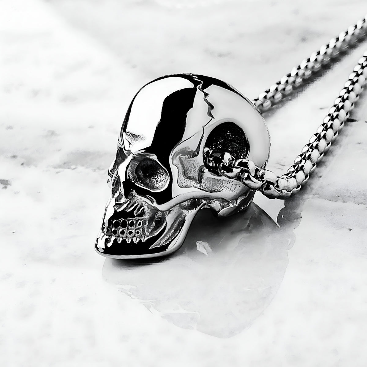 Silver Skull Necklace