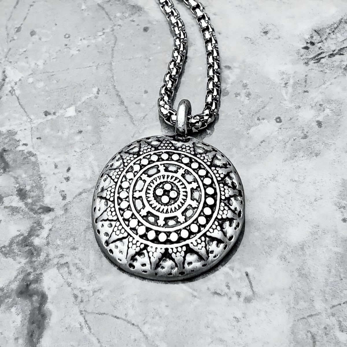 Tribal Shield Coin Necklace