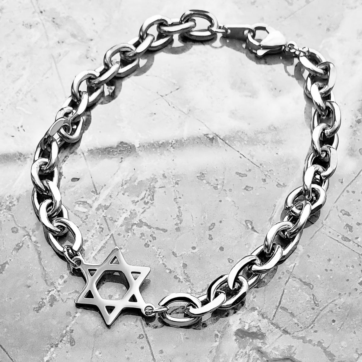Star of David Chain Bracelet