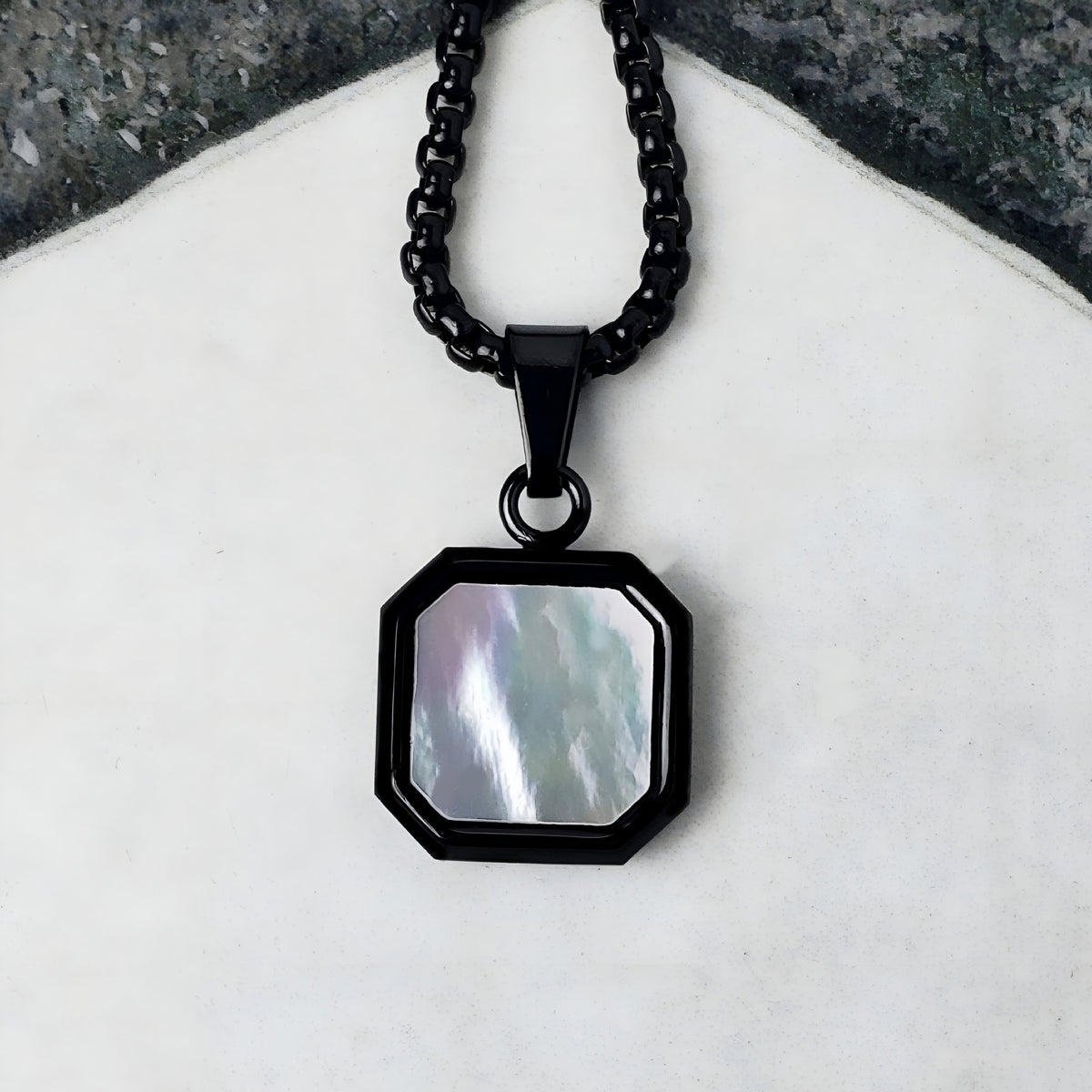 Black Mother of Pearl Necklace