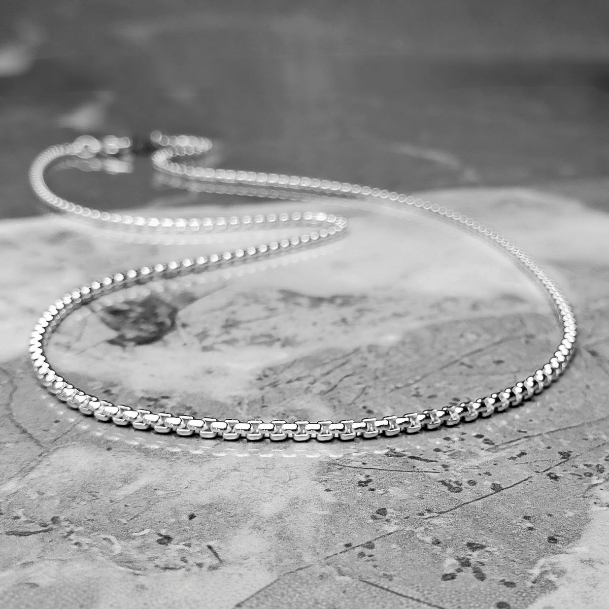 Platinum Delicate Box Chain