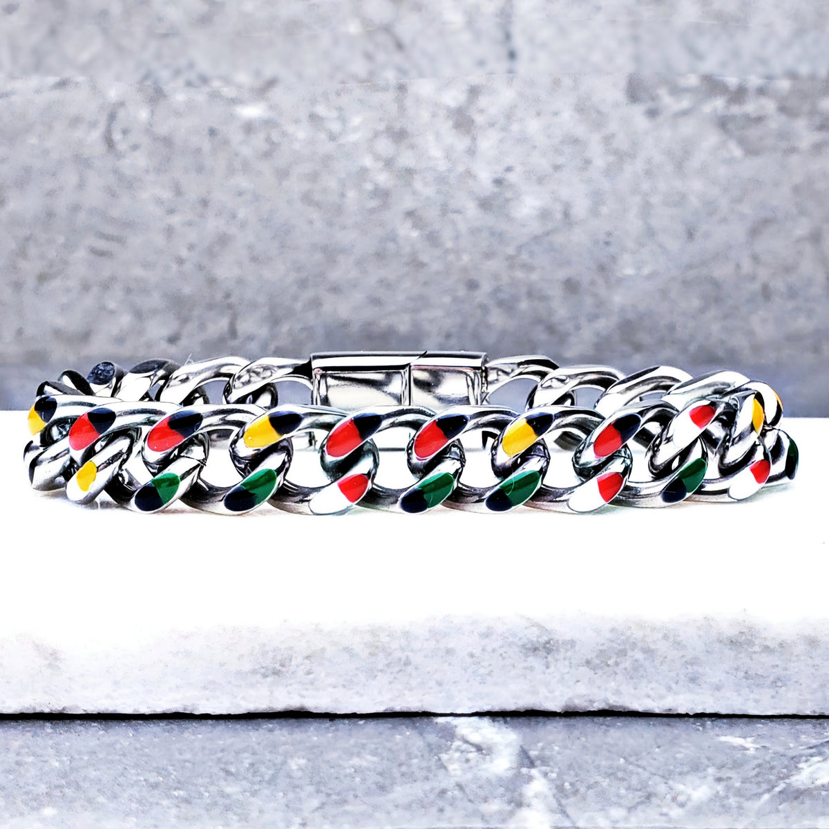 Silver Cuban Link Bracelet