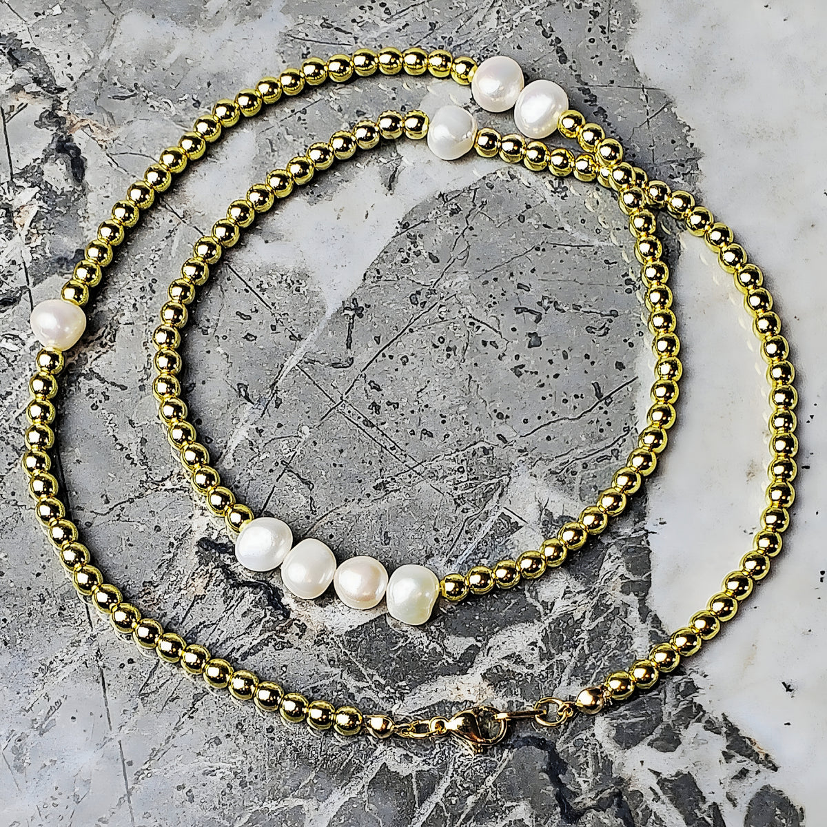 Gold & Pearls Necklace