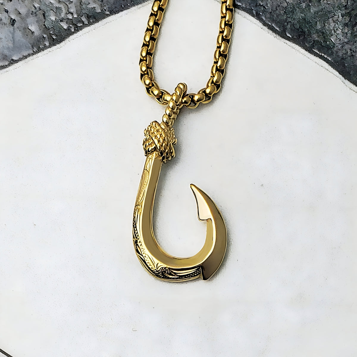 Tribal Fish Hook Necklace