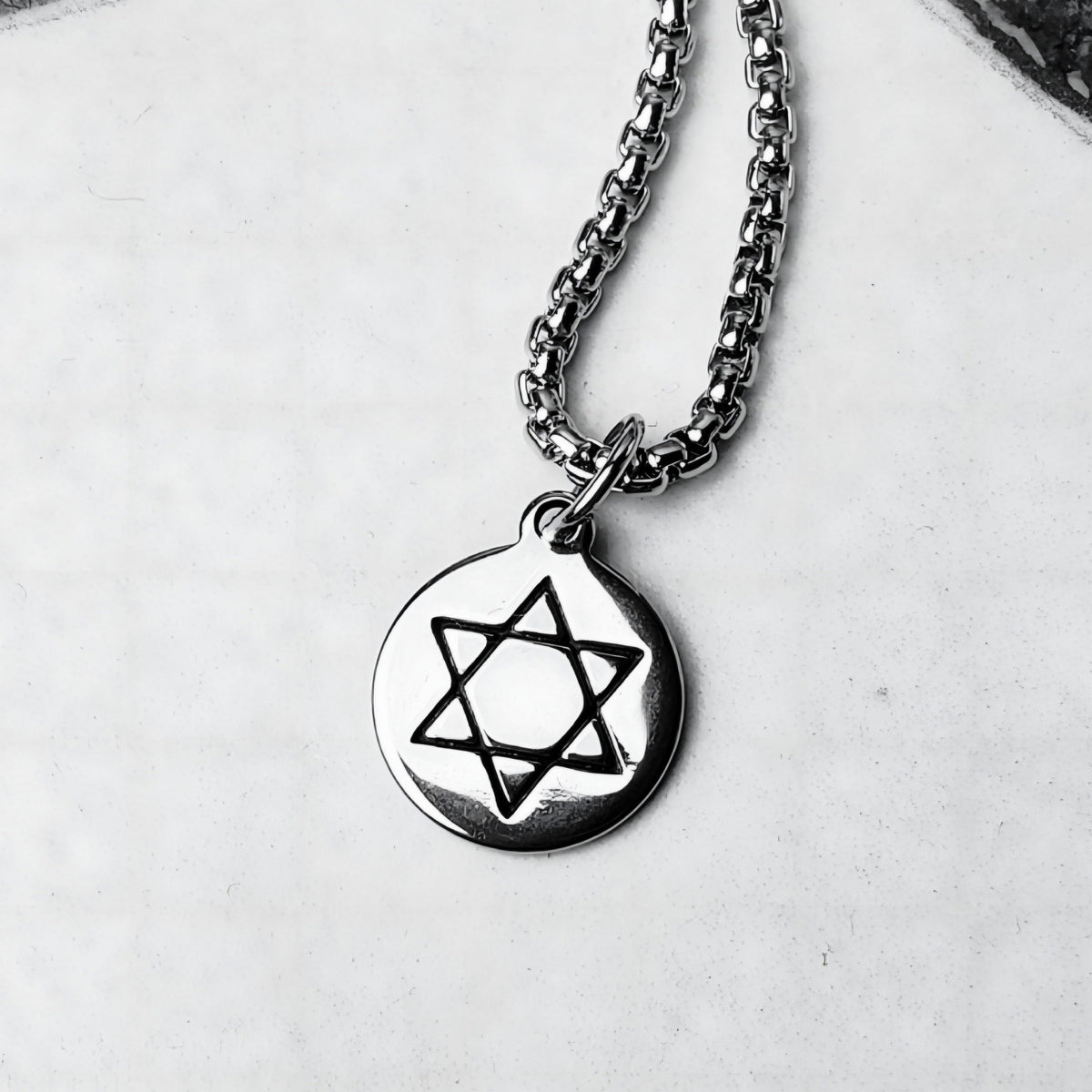 Star of David Coin Necklace