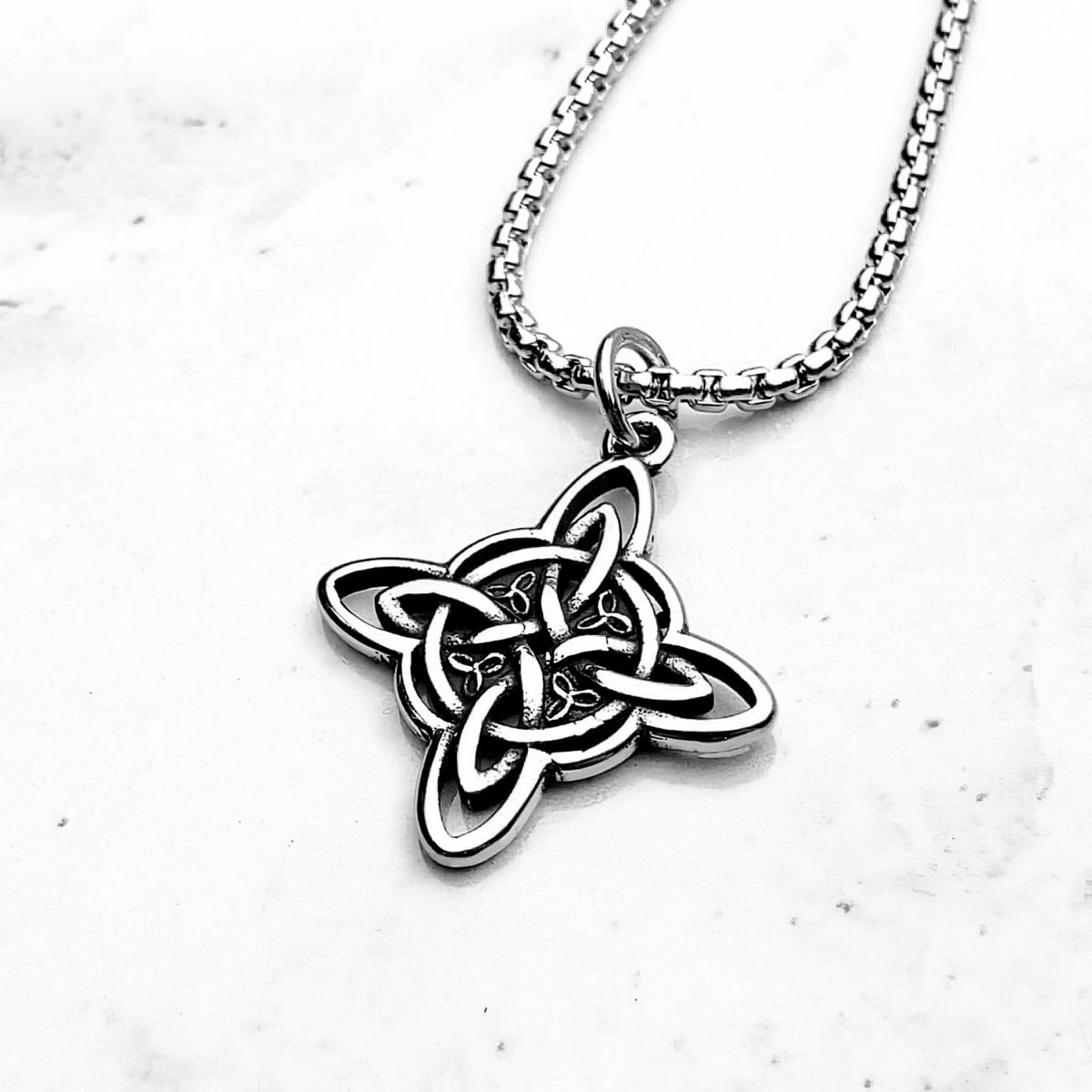 Mini Celtic Knot Cross Necklace