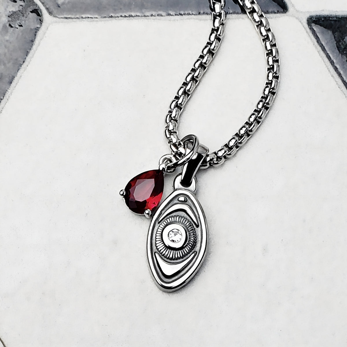 Evil Eye Garnet