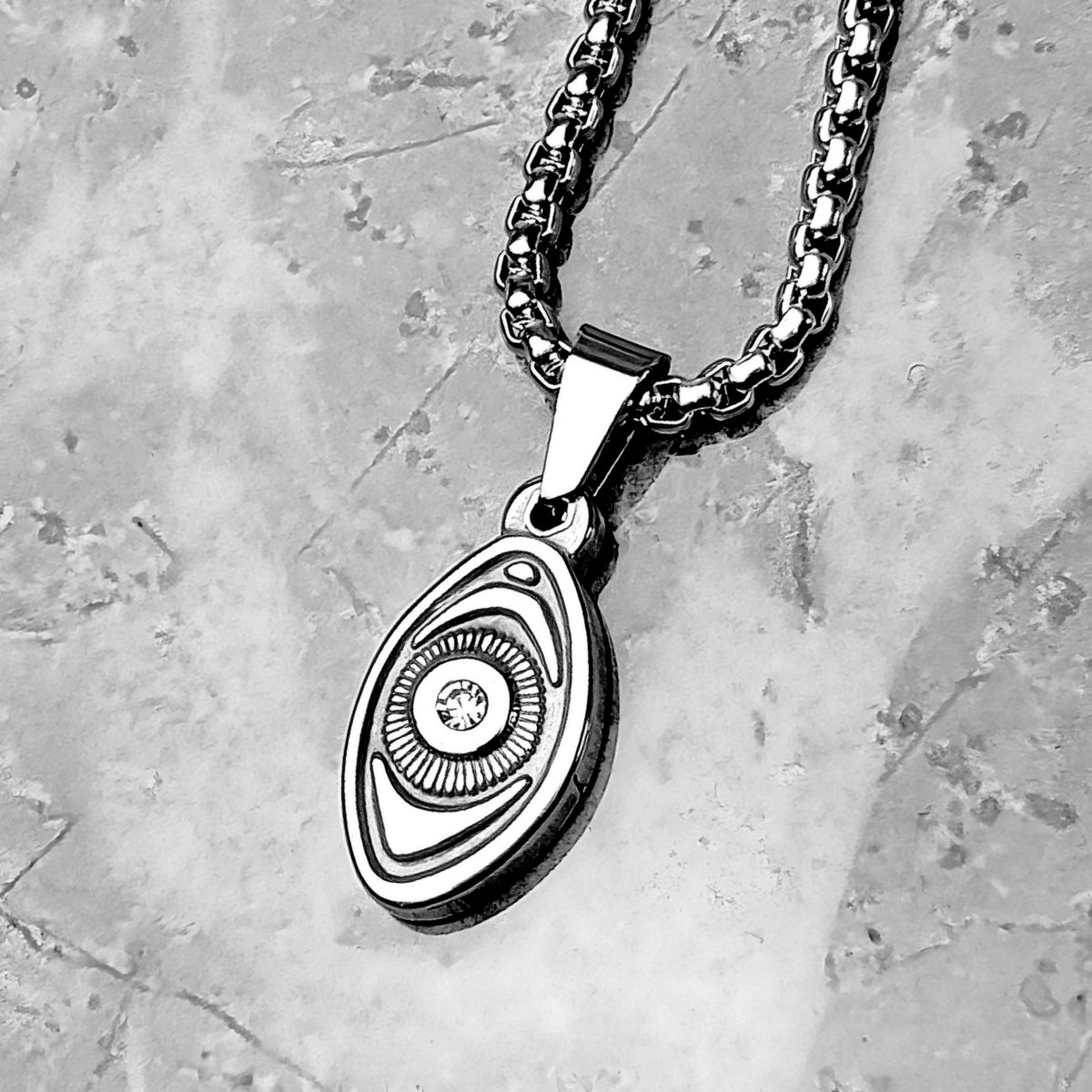 Pavé Evil Eye Necklace