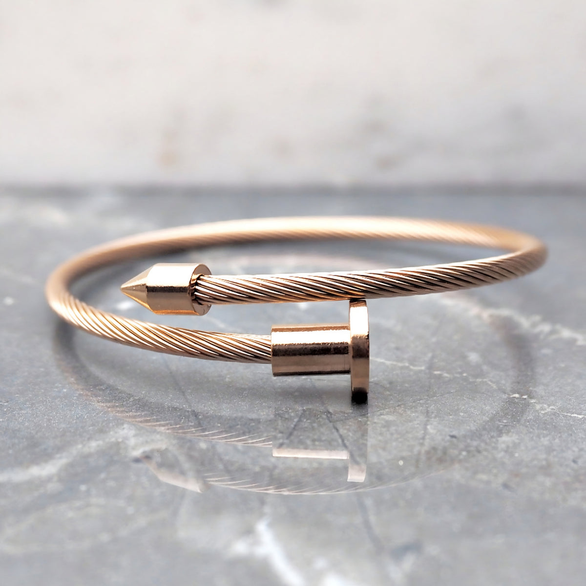 Rose Gold Wire Bracelet