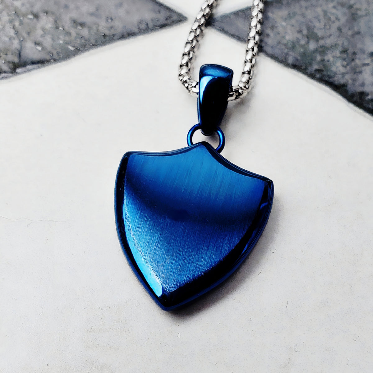 Blue Shield Necklace