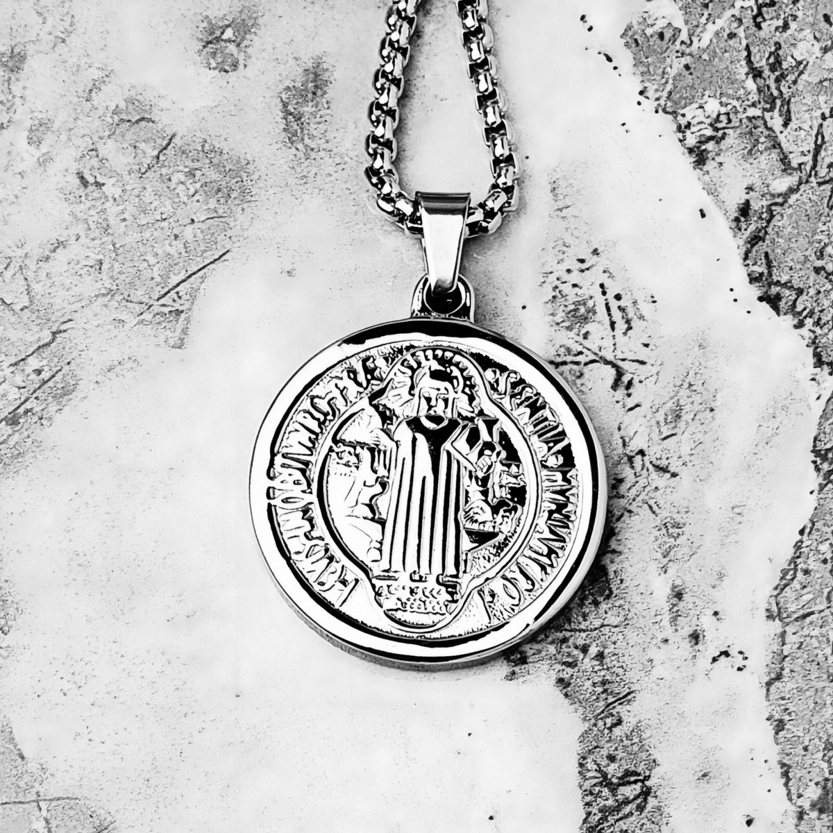 Saint Benedict Medallion Necklace