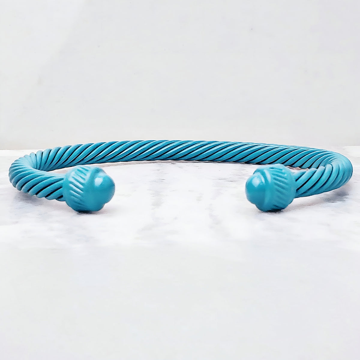 Turquoise Cable Cuff Bracelet