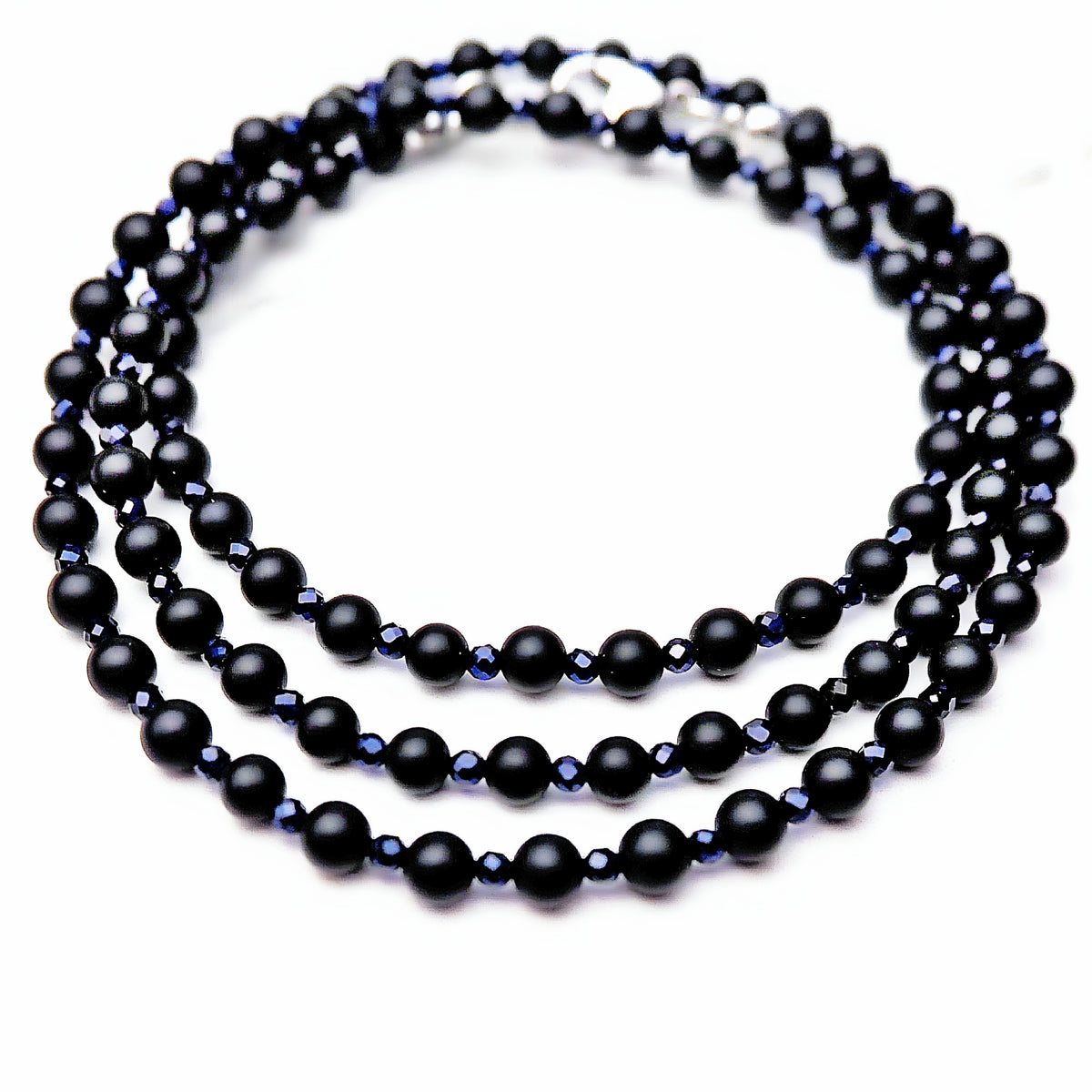 Sapphire & Onyx Necklace