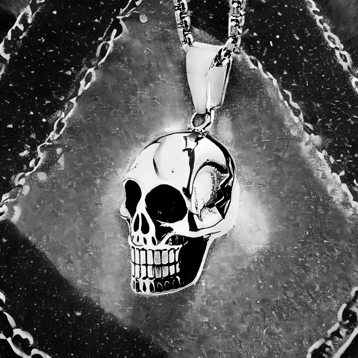 Silver Skull Necklace