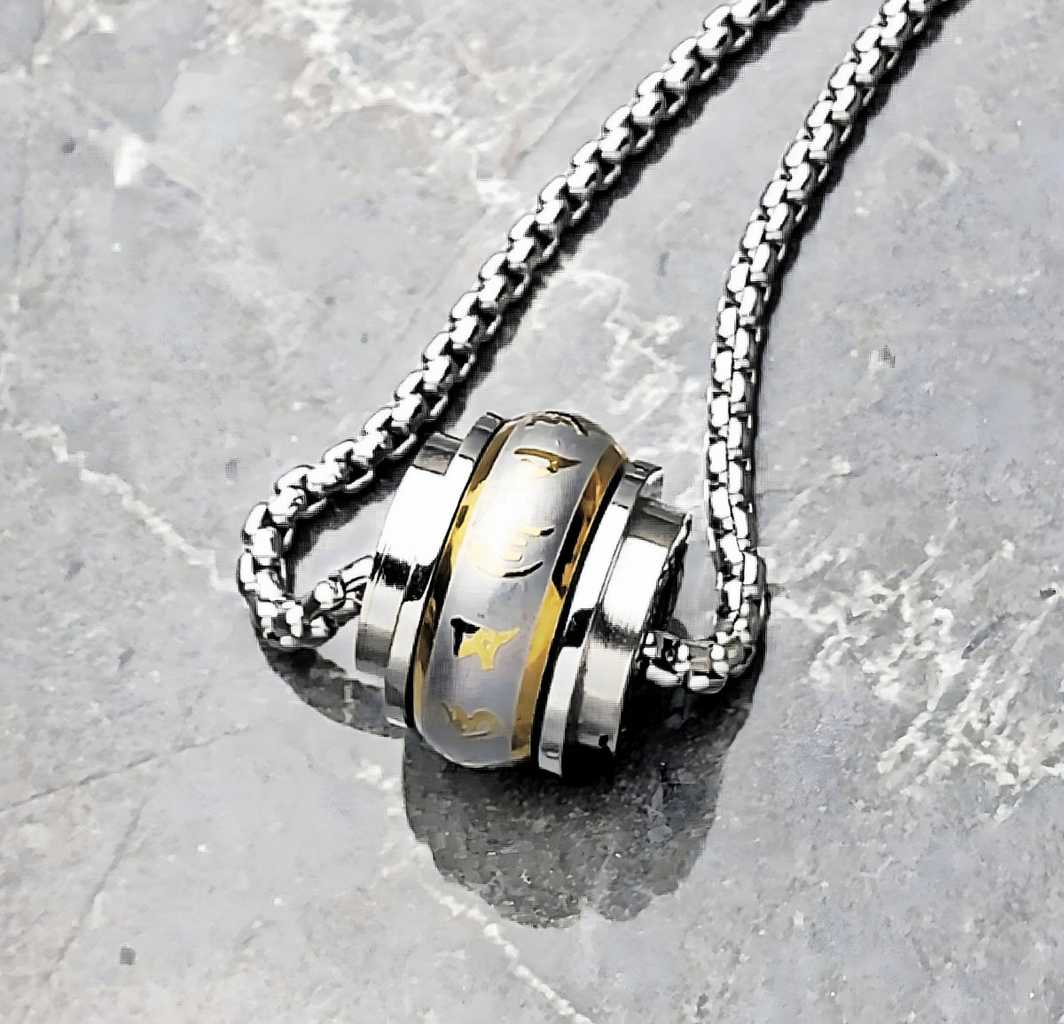 Rotating Prayer Bead Necklace