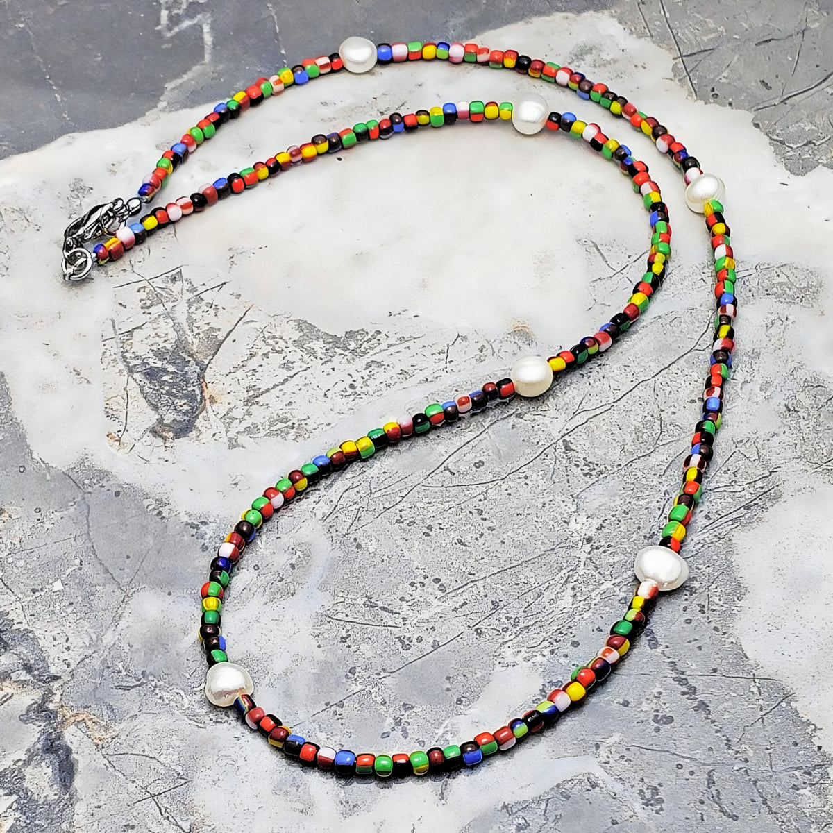 Collana con perle mediterranee