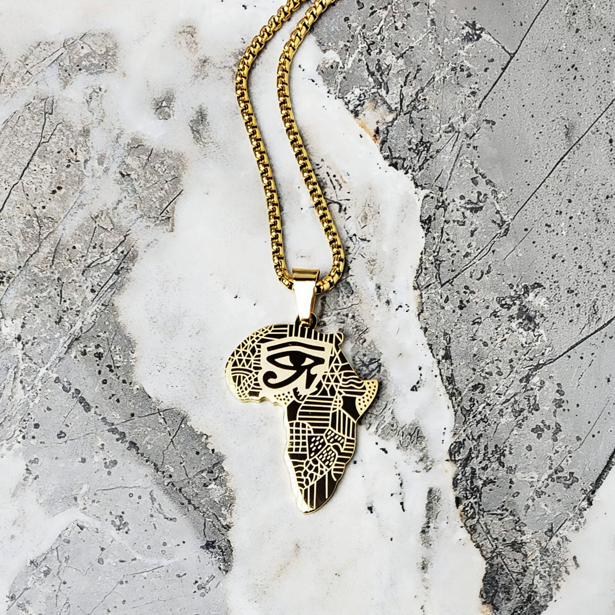 Collana con occhio d'Africa