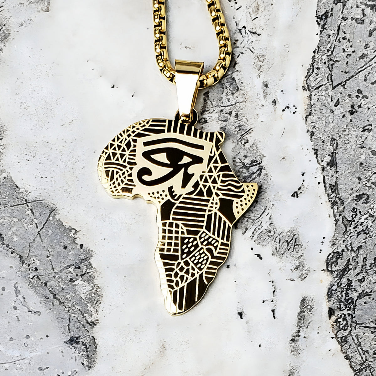 Collana con occhio d'Africa