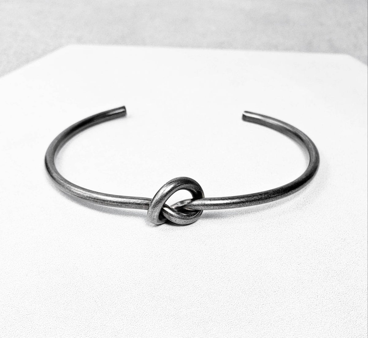 Men's "CELTIC KNOT CUFF" Bracelet| Men's Oxidized Silver Stainless Steel Celtic Knot Cuff Bracelet| Men's Stainless Steel Cuff Bracelet